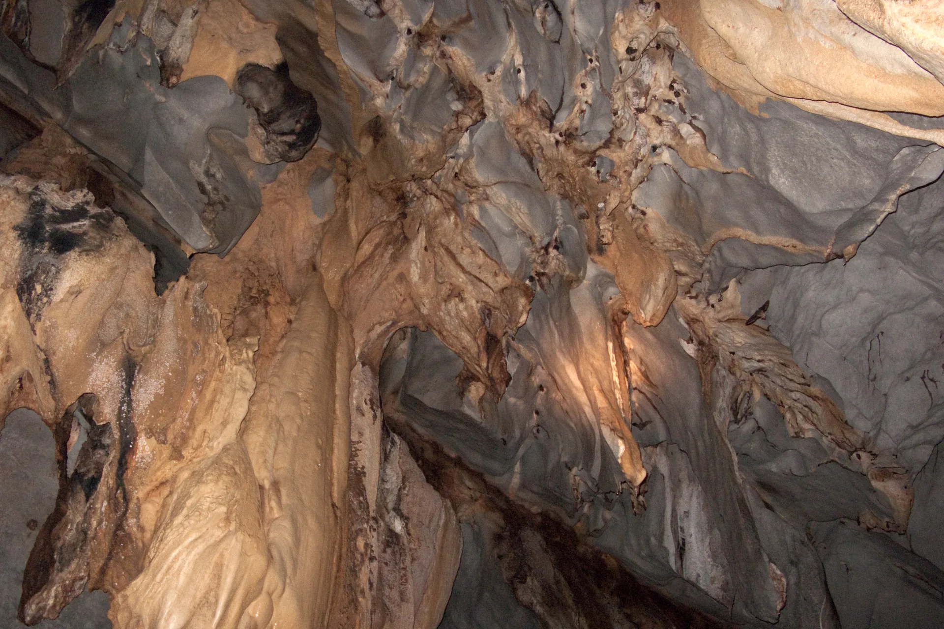 Inside the limestone cave of the Puerto Princesa Underground River, Palawan